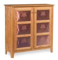 Classic 45" High 2-Door Cabinet with Copper Panels