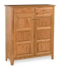 Classic 50" High 2-Door 2-Drawer Cabinet with Wood Panels