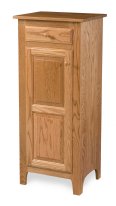 Classic 47" High 1-Door 1-Drawer Cabinet with Wood Panels
