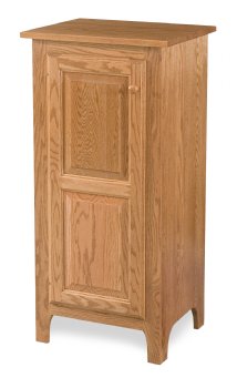 Classic 42" High 1-Door Cabinet with Wood Panels