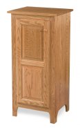 Classic 42" High 1-Door Cabinet with Wood Panels