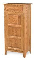 Classic 50" High 1-Door 1-Drawer Cabinet with Wood Panels