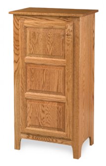 Classic 45" High 1-Door Cabinet with Wood Panels