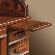 Classic Roll-Top Desk with Open Hutch