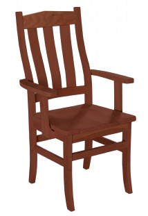 Country Auburn Arm Chair