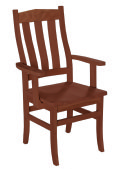 Country Auburn Arm Chair