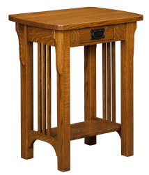 Craftsman Mission Open Telephone Stand