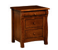 French Country 3 Drawer Nightstand