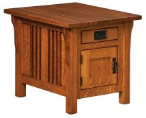 Elliot Mission Cabinet End Table