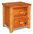Fireside Rustic 2-Drawer Nightstand (Plain Front)