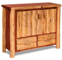 Fireside Rustic 4-Foot TV Stand with Drawers