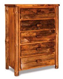 Fireside Rustic 5-Drawer Chest (Slab Front)
