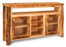 Fireside Rustic 5-Foot TV Stand with Shelves