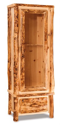 Fireside Rustic 6-Gun Cabinet with Touch Light