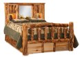 Fireside Rustic Bookcase Bed with 6-Storage Drawers
