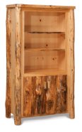 Fireside Rustic Bookcase with Doors