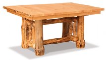 Fireside Rustic Dining Table with Two 12" Leaves