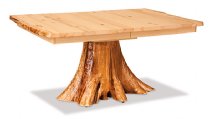 Fireside Rustic Stump Leaf Dining Table