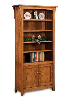 Bridger Mission 2-Door Bookcase