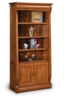 Old Classic Sleigh 2-Door Bookcase
