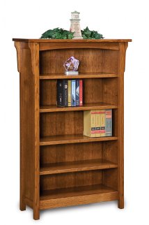 Bridger Mission 4 Shelf Bookcase
