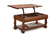 Old Classic Sleigh Lift Top Open Coffee Table