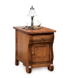 Old Classic Sleigh Enclosed End Table