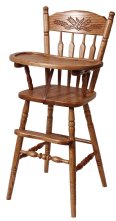Wheat Post Highchair with slide tray