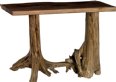 Rustic Living Hall Table with Stump Base