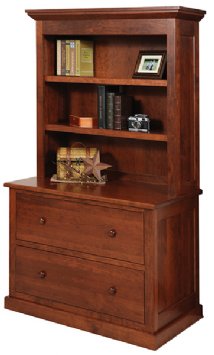 Homestead Lateral File with Bookcase
