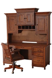 Maple Hill Woodworking Henry Stephens Executive Desk And Hutch