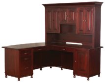 Henry Stephens L-Shaped Desk with Hutch
