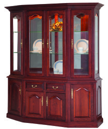 Amish County Canted Front Hutch