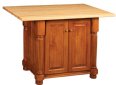IS-68 Kitchen Island with Reeded Legs