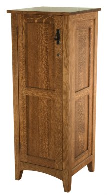 Flush Mission Large Jewelry Armoire with Lockable Door