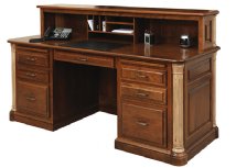 Jefferson Executive Desk with Privacy Panel