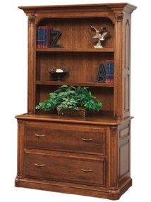 Jefferson Lateral File with Bookcase