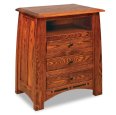 Boulder Creek 3-Drawer Nightstand With Opening