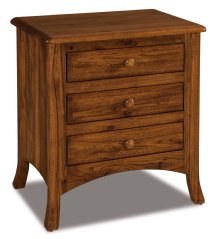 Carlisle 3-Drawer Nightstand 28" High