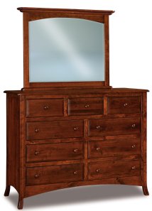 Carlisle 9-Drawer 59" Wide Mule Dresser