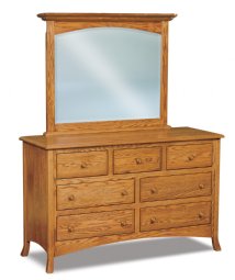Carlisle 45" Tall Beveled Arched Crown Mirror 