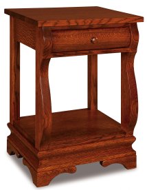 Chippewa Sleigh 1-Drawer Open Nightstand