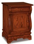 Chippewa Sleigh 1-Drawer 1-Door Nightstand