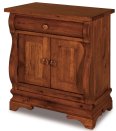 Chippewa Sleigh 1-Drawer 2-Door Wide Nightstand