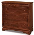 Chippewa Sleigh 6-Drawer Child's Chest 