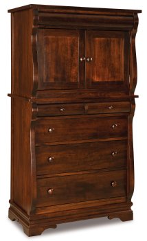 Chippewa Sleigh Chest Armoire