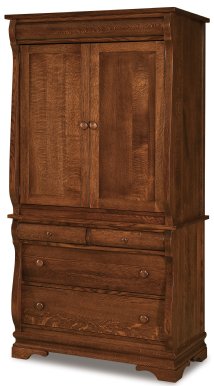 Chippewa Sleigh Armoire 4-Drawer