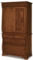 Chippewa Sleigh Armoire 4-Drawer