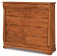 Chippewa Sleigh 11-Drawer Double Chest