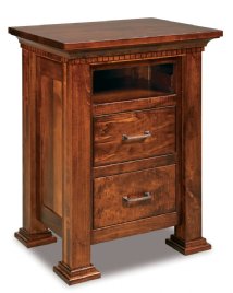 Empire 2-Drawer Nightstand with Opening